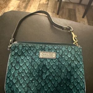 Coach Teal Wristlet